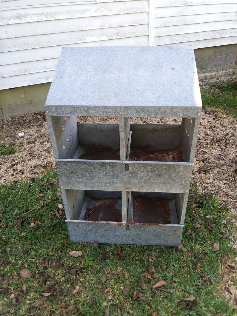 Rustic vintage chicken hen Nester nesting nest boxes box rusty Etsy