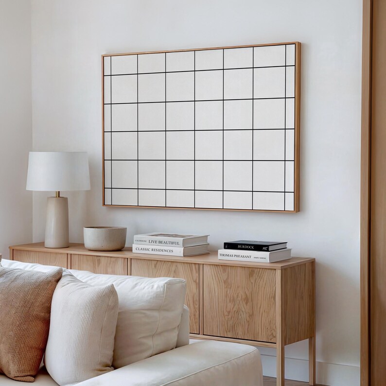 Horizontal Framed Canvas Mockup in Living room interior.
Elevate your designs with this modern and unique Canvas Mock up, perfect tool to bring your artwork to life! Whether you're a graphic designer, artist or photographer, this mockup offers an effortless way to present your work in a professional and visually appealing manner.