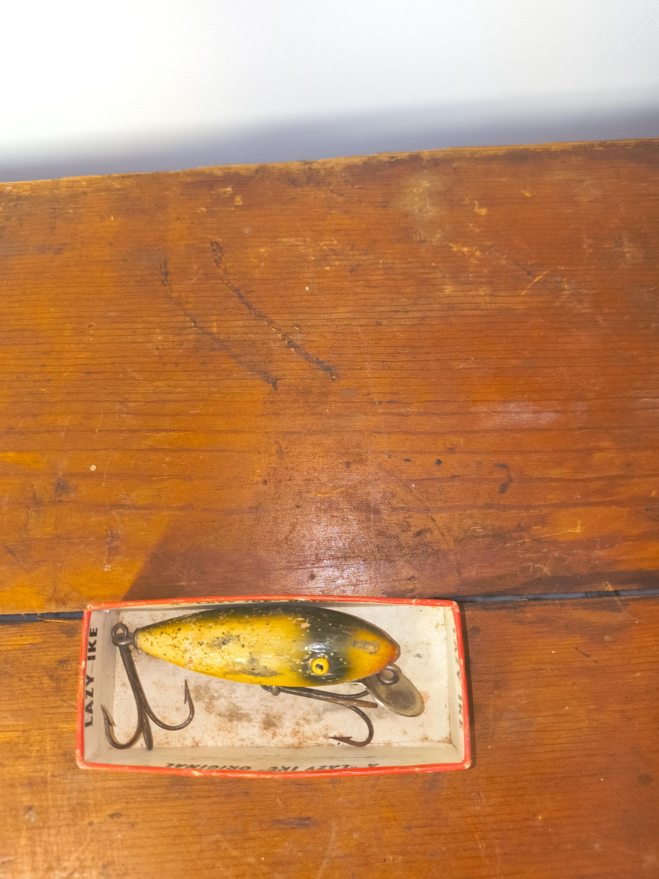 crazy ike fishing lure Lazy Chug Ike Natural Bluegill Color with Box-Tough  My Bait Shop, LLC Vintage Kautzky Lazy Ike, 1/8oz
