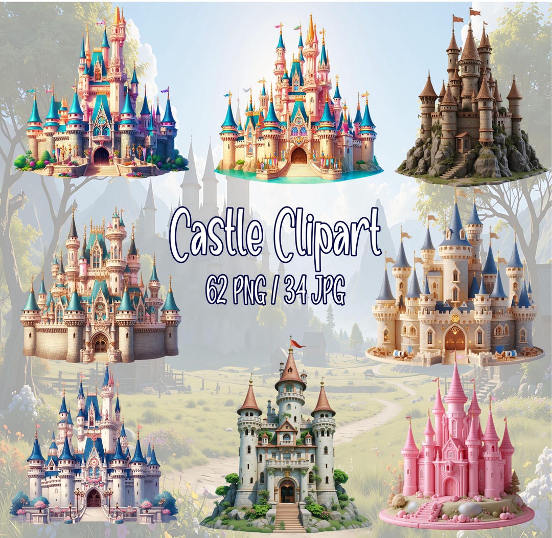 PNG Castle Clipart, Fairy Tale Princess Birthday Castle, 62 PNG Castle ...