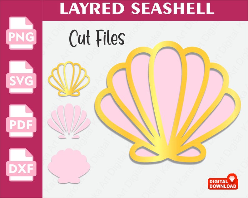 Shell SVG, Shell Outline, Solid Shell, Layered Shell SVG, Shell SVG ...