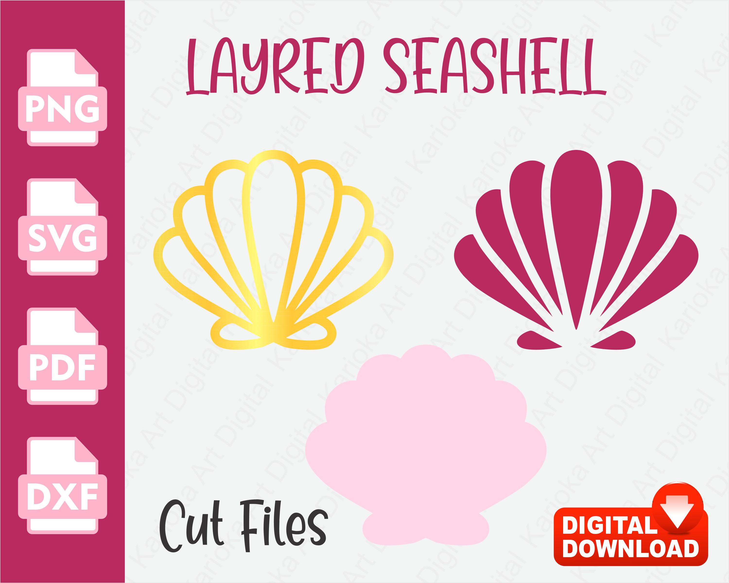 Shell Svg Solid Shell SVG, Shell Outline, Solid Shell, Layered Shell SVG, Shell SVG ...