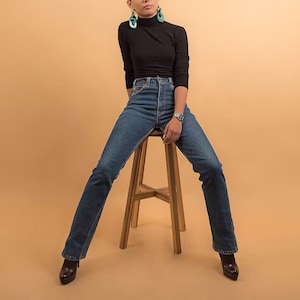 Vintage 70s Levis / Orange Tab Levis / High-Waisted Levis / High-Rise Denim / Vintage Denim / Straight Leg / Boho Denim Δ size: 28W image 1