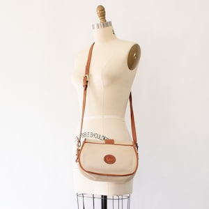 Vintage Dooney & Bourke Saddle Bag, 80s Boho Cross-Body Saddle Purse