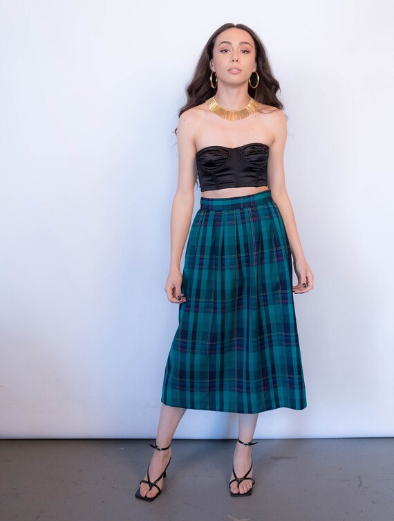 70s Pendleton Plaid Wool Skirt size S - image 6