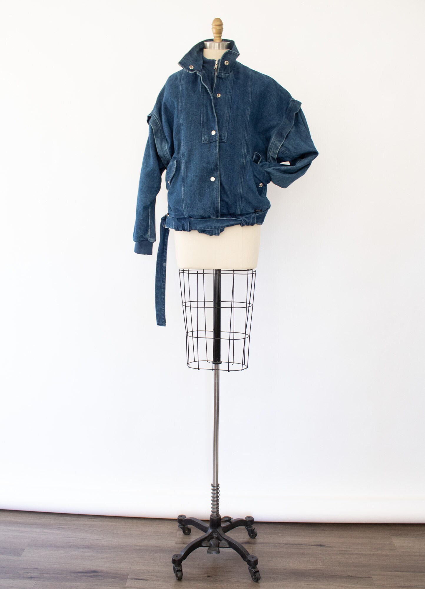 ジャケット・アウター 80s 90s archive old denim bomber jacket Vintage Denim Bomber Jacket, 80s Jean Jacket (XS-M) - Etsy