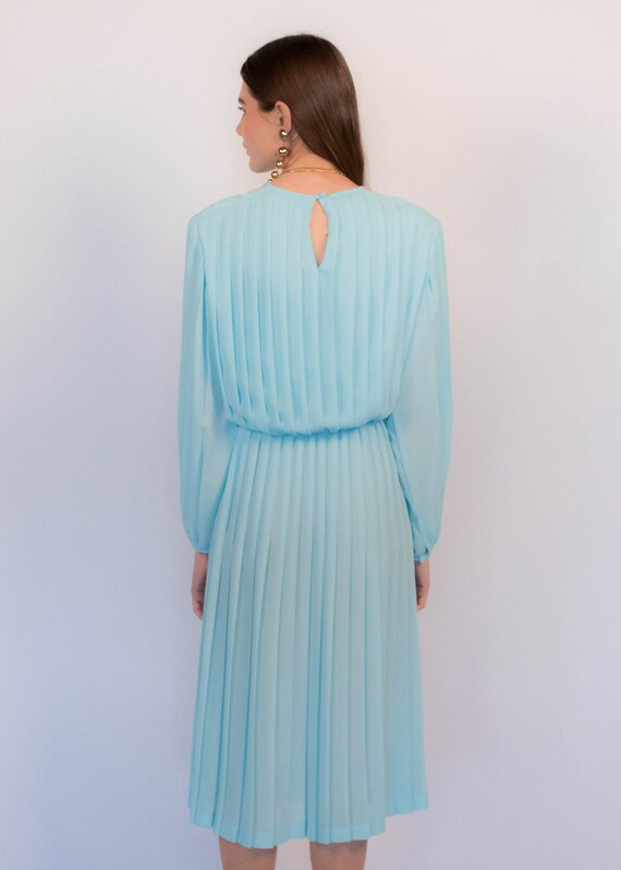 Vintage Pleated Sheer Dress size S/M - image 8