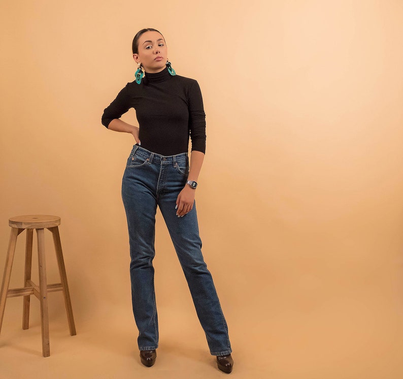 Vintage 70s Levis / Orange Tab Levis / High-Waisted Levis / High-Rise Denim / Vintage Denim / Straight Leg / Boho Denim Δ size: 28W image 10