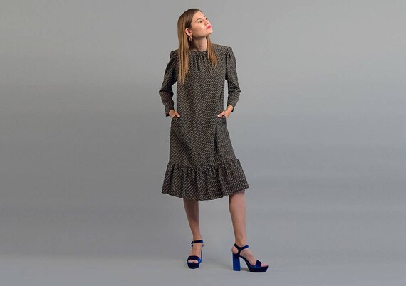 Silk Oversized Dress / Vintage Oversized Dress / 8