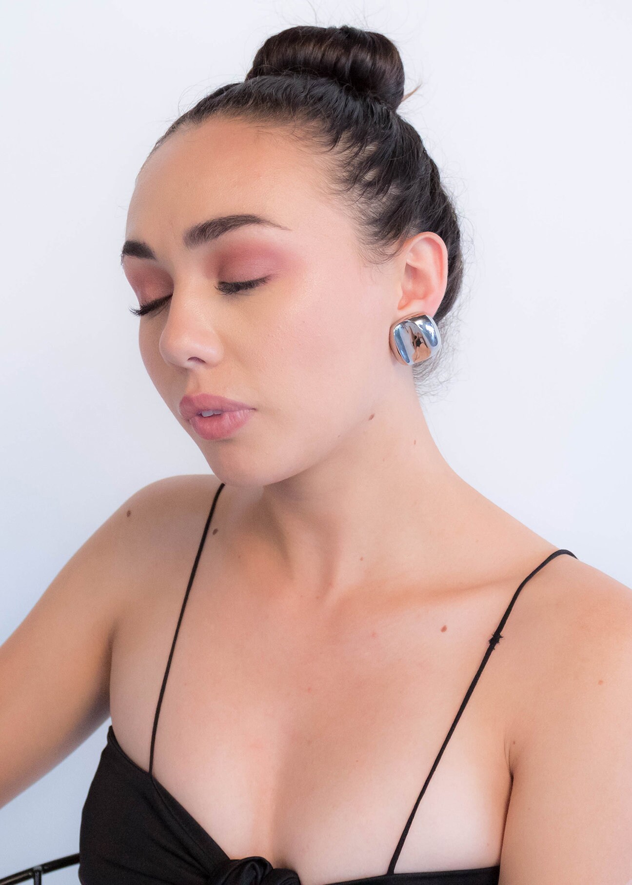 Boucles D'oreilles Clips Vintage Sculpturales - Style Moderniste (occasion)