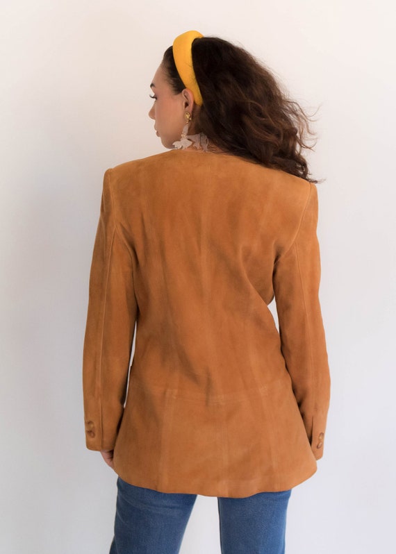 Vintage 60s Suede Safari Jacket size S/M - image 8