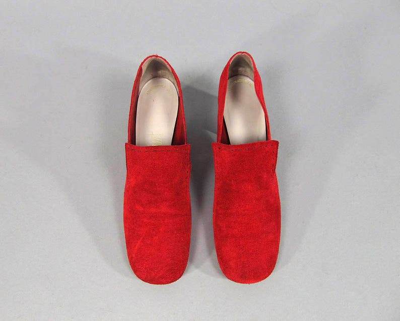 Vintage Suede Loafers / Vintage 60s Shoes / Mod Shoes Δ size | Etsy