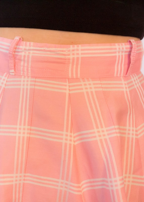 Vintage 50s Plaid Circle Skirt size XS - image 2