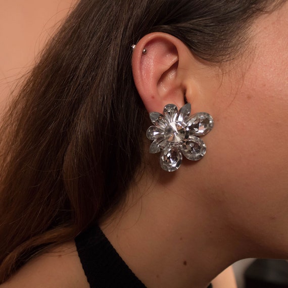 Statement Rhinestone Earrings 