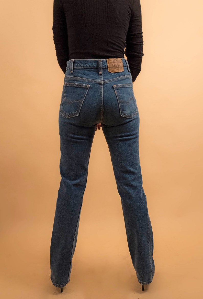 Vintage 70s Levis / Orange Tab Levis / High-Waisted Levis / High-Rise Denim / Vintage Denim / Straight Leg / Boho Denim Δ size: 28W image 8