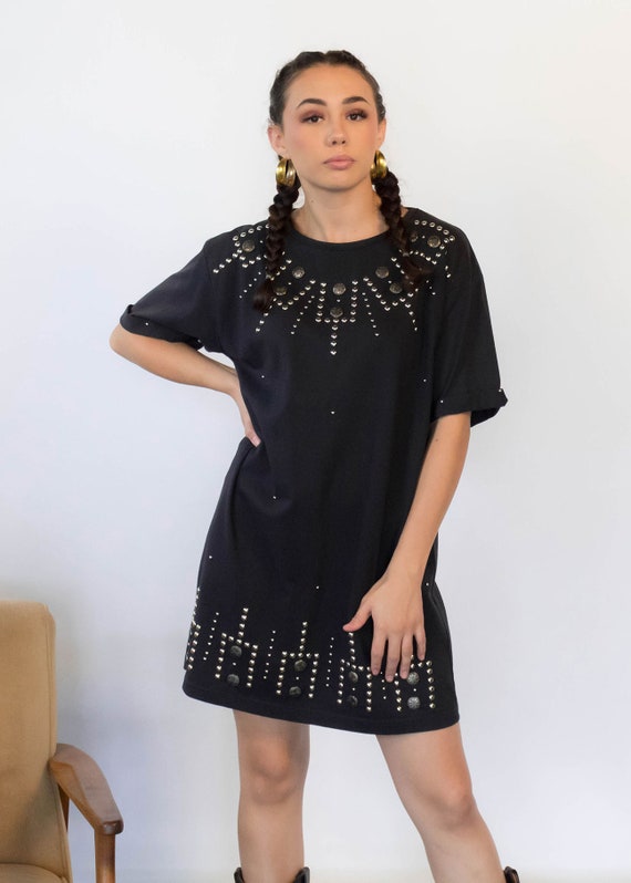 SOUTHWESTERN Studded Dress. Vintage 80s Dress. Vi… - image 6