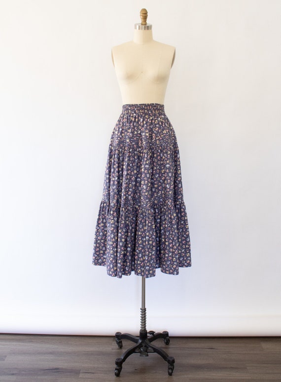 Vintage Laura Ashley Prairie Liberty Floral Skirt,