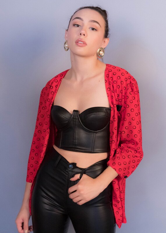 Polka Dot Double-Breasted Blazer main image 0