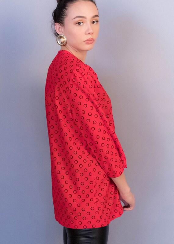80’s Red Double Breasted Blazer main image 1