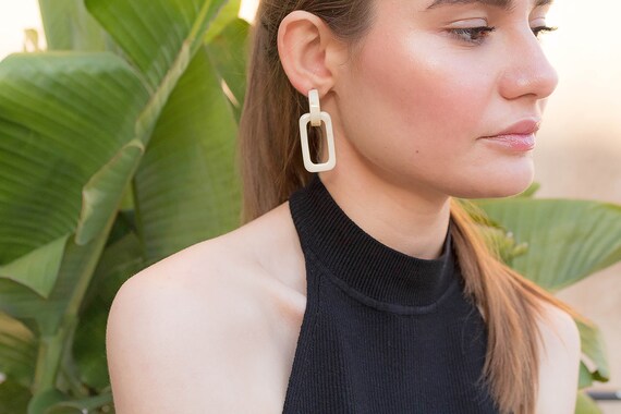 Statement Earrings / Geometric Earrings / Minimal… - image 6