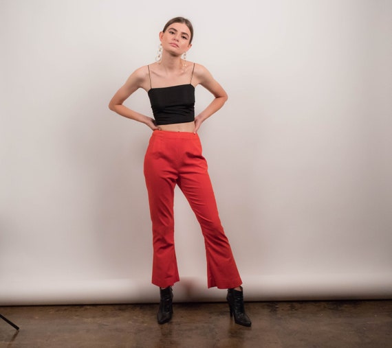 60s VELVET Bell-Bottom Pants. Vintage Bell-Bottom