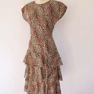 80s leopard print dress