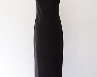 90s Criss-cross Exposed-back Dress, Vintage Minimal Slip
