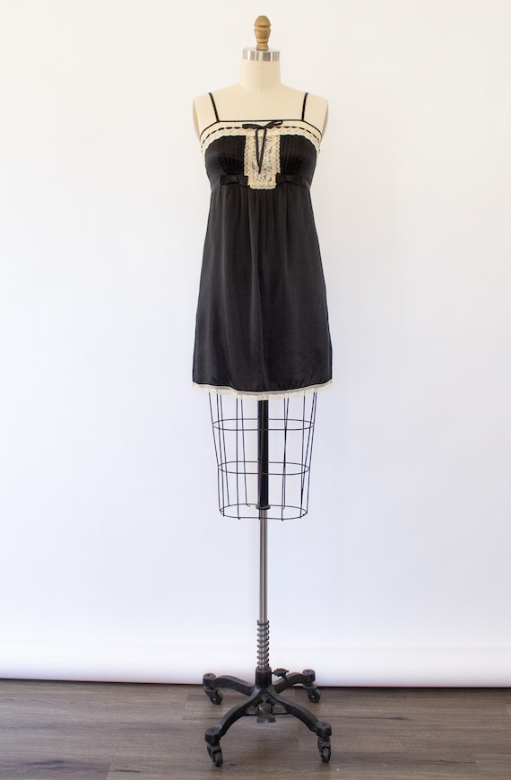 Vintage Betsey Johnson Silk Lingerie Dress, Y2K Tu