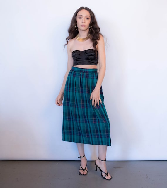 70s Pendleton Plaid Wool Skirt size S - image 4