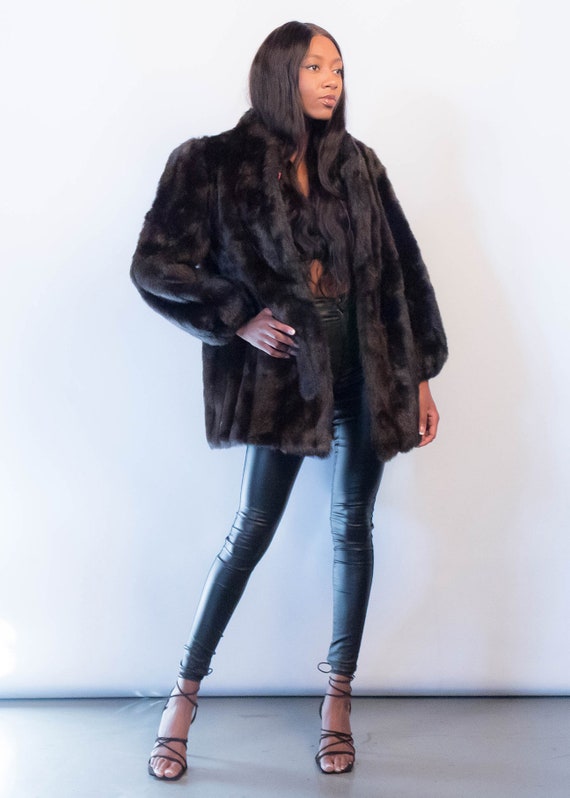 Vintage 80s Plush Faux-fur Coat Fits Sizes XS/S/M - Etsy