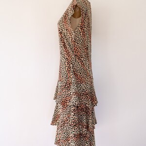80s leopard print dress