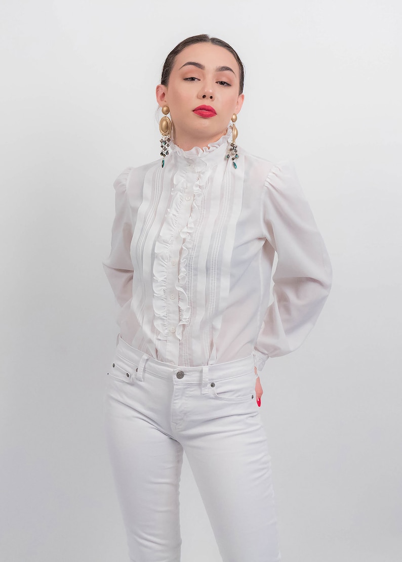 tuxedo blouse