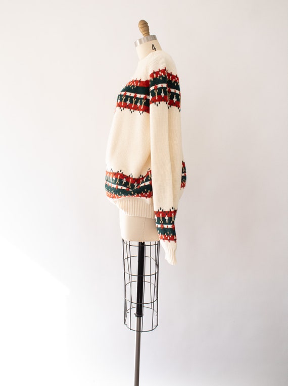 Vintage 70s Nordic Sweater, Boho Oversized Sweate… - image 8