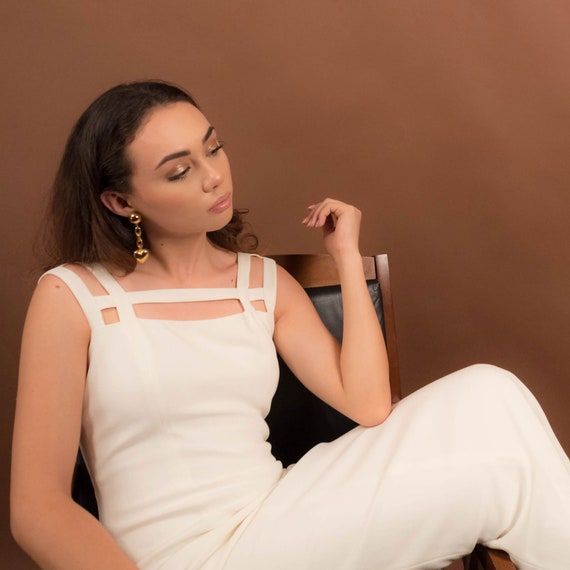 90s Cut Out Dress. Minimalist Cut Out Dress. Vinta