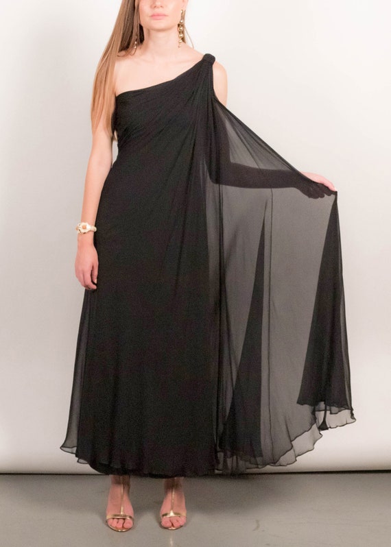 ワンピース MSGM SILK CHIFFON LONG DRESS WITH PRINT MSGM Silk chiffon long dress with 