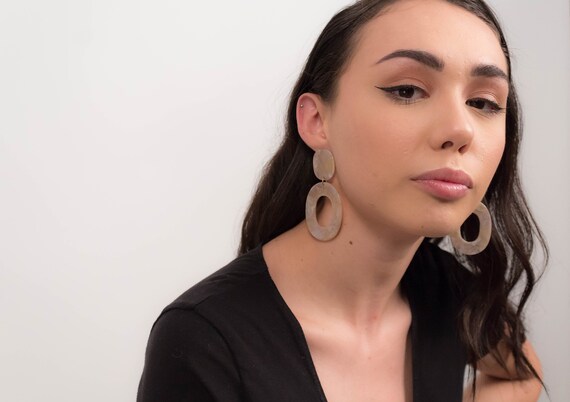 Acrylic STATEMENT Earrings. Big Acrylic Earrings. Oversized Geometric Earrings. Acrylic Dangle Earrings. Minimalist Acrylic Earrings.