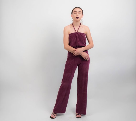 terry cloth jumpsuit 70s