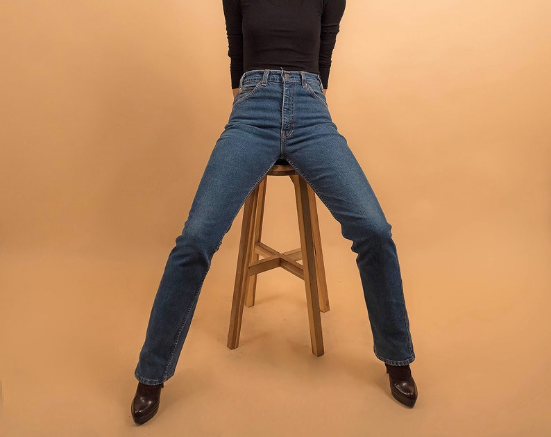 Vintage 70s Levis / Orange Tab Levis / High-Waisted Levis / High-Rise Denim / Vintage Denim / Straight Leg / Boho Denim Δ size: 28W image 7