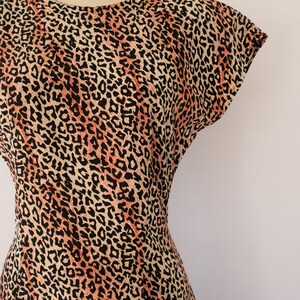 80s leopard print dress