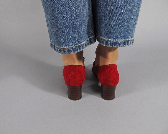 Vintage Suede Loafers / Vintage 60s Shoes / Mod S… - image 4