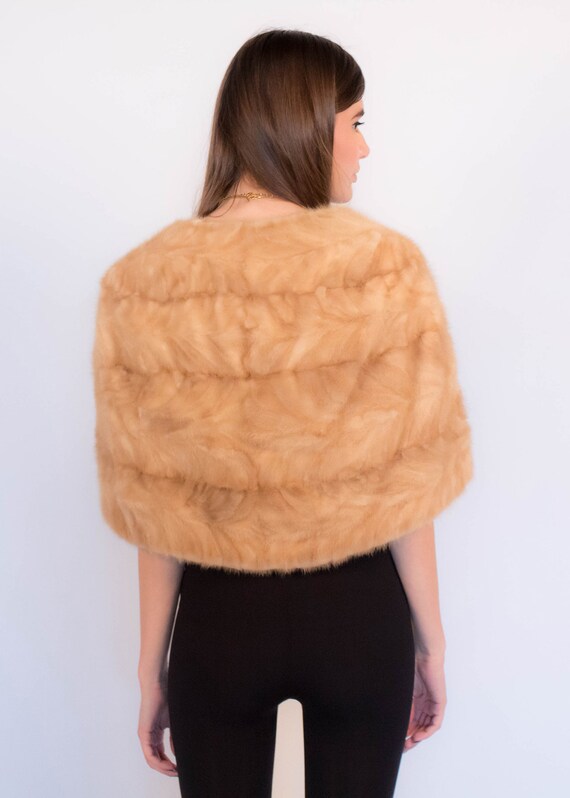 1940s Blonde Mink Fur Bolero fits sizes XS/S/M - image 8