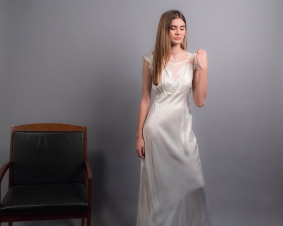 1920s satin slip dress