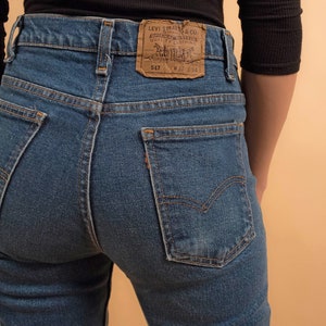 Vintage 70s Levis / Orange Tab Levis / High-Waisted Levis / High-Rise Denim / Vintage Denim / Straight Leg / Boho Denim Δ size: 28W image 2