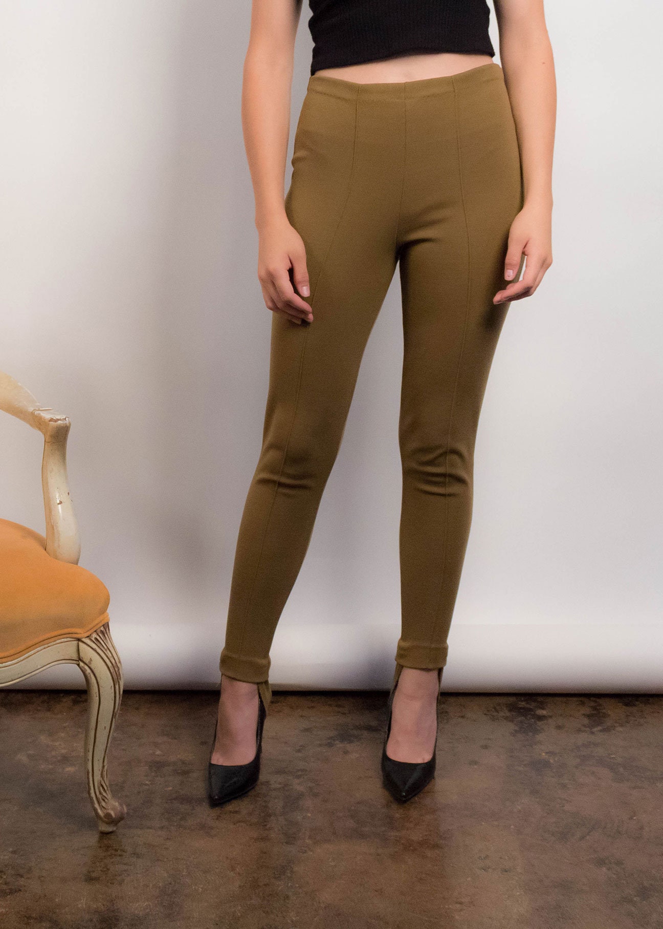 50s Knit STIRRUP Pants. Vintage 50s 