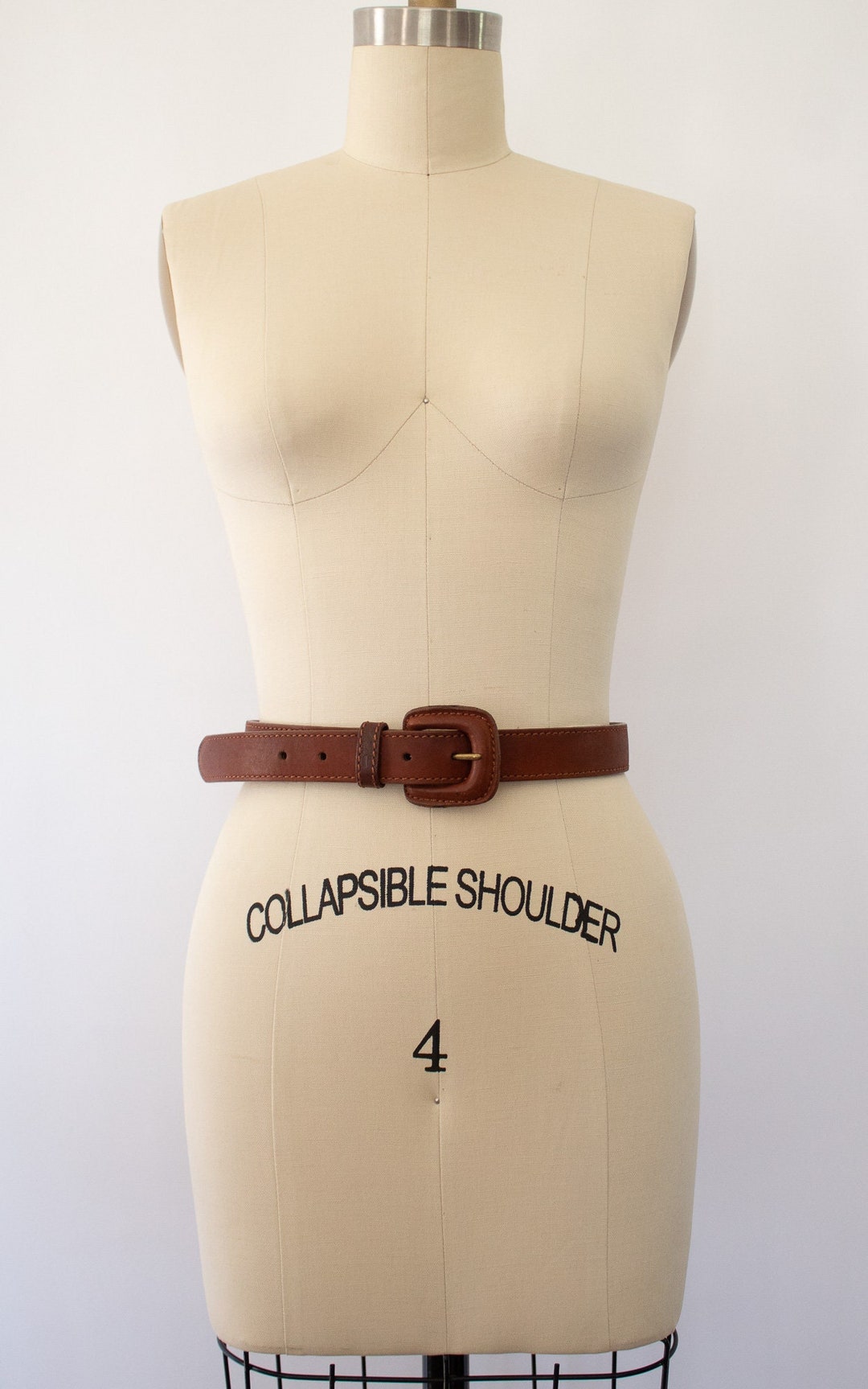 小物 genuine leather archive 90s leather belt Vintage Streetwear Archival Japanese Style Leather Belt 90s