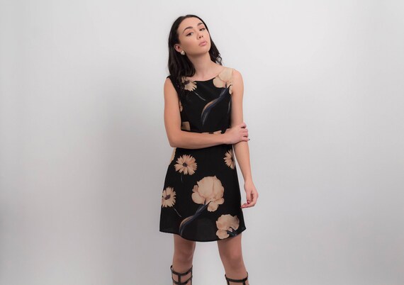 Vintage 90s FLORAL Dress. Spring Floral Dress. 90s