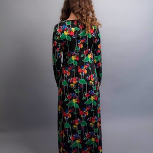 70s Dress / Boho Floral Dress / 70s Maxi Dress / 70s Floral Dress / Floral Maxi Dress / Bohemian Dress / Vintage Floral Dress Δ size: M image 8