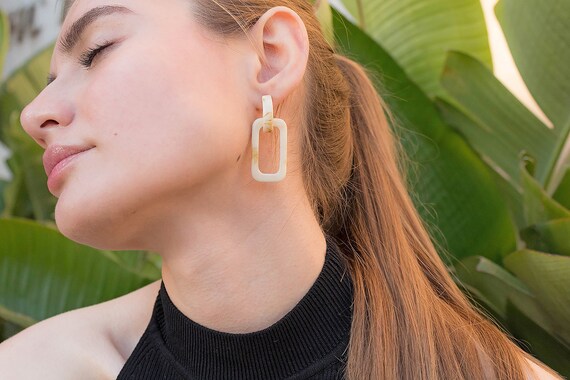 Statement Earrings / Geometric Earrings / Minimal… - image 1