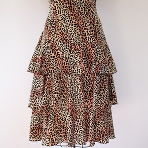 80s leopard print dress