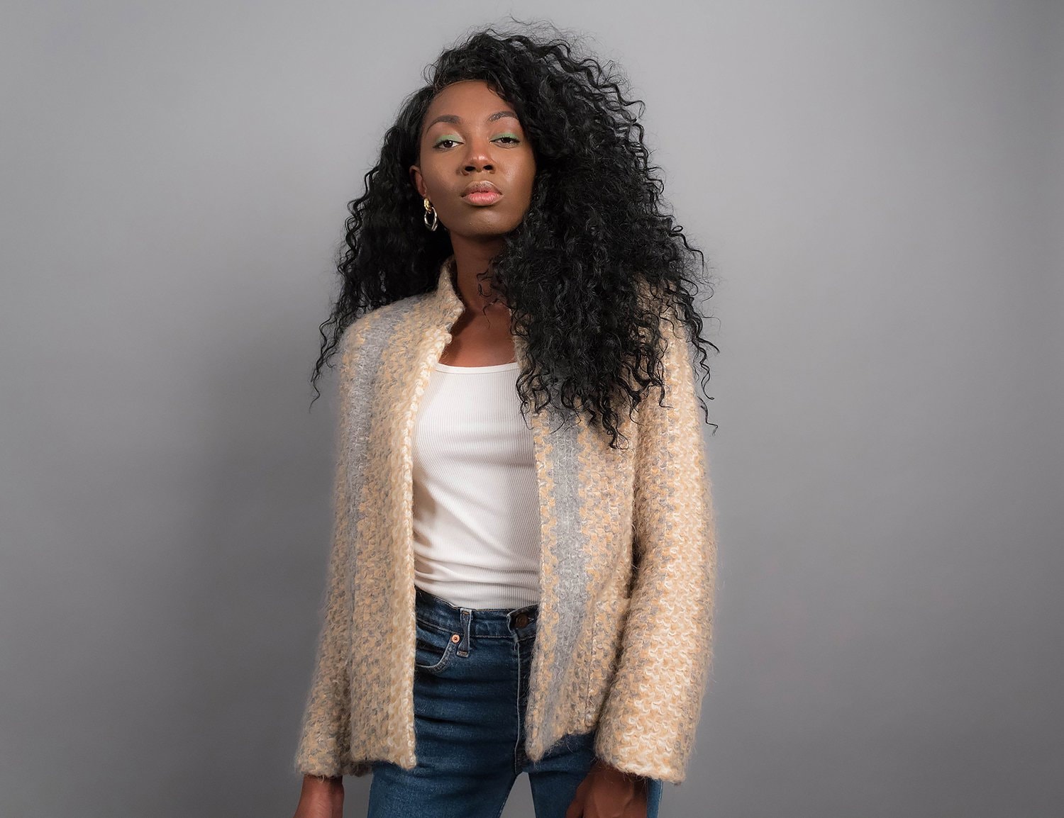 structured cardigan blazer